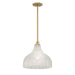 Crystorama - One Light Pendant - Layton - Luxe Gold- Union Lighting Luminaires Decor