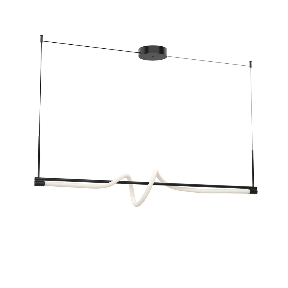 Kuzco Canada - LED Linear Pendant - Cursive - Black- Union Lighting Luminaires Decor