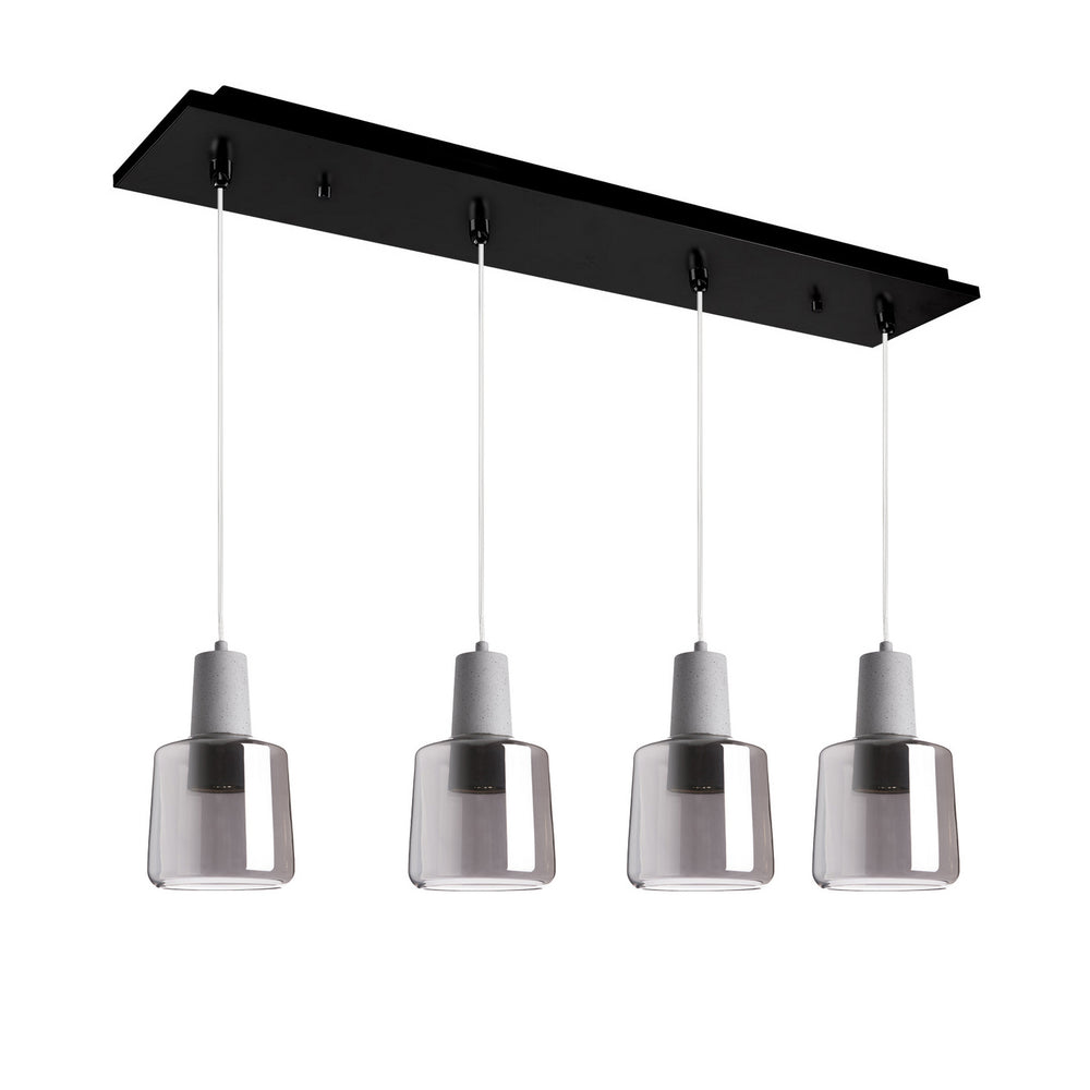 Kuzco Canada - LED Pendant - Samson - Black/Smoked Glass- Union Lighting Luminaires Decor