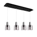 Kuzco Canada - LED Pendant - Samson - Black/Smoked Glass- Union Lighting Luminaires Decor