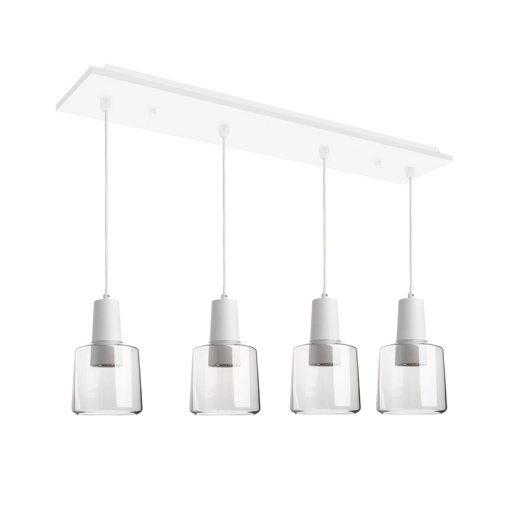 Kuzco Canada - LED Pendant - Samson - White/Clear Glass- Union Lighting Luminaires Decor
