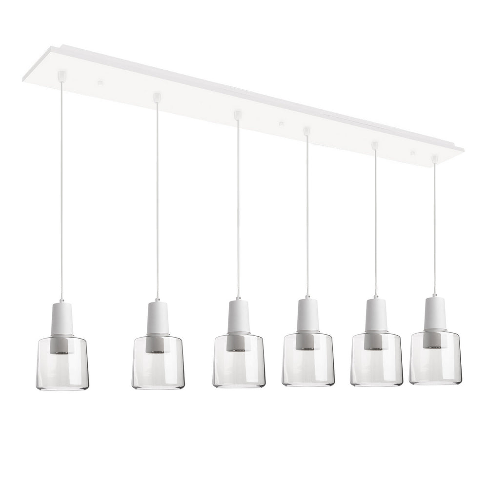 Kuzco Canada - LED Pendant - Samson - White/Clear Glass- Union Lighting Luminaires Decor