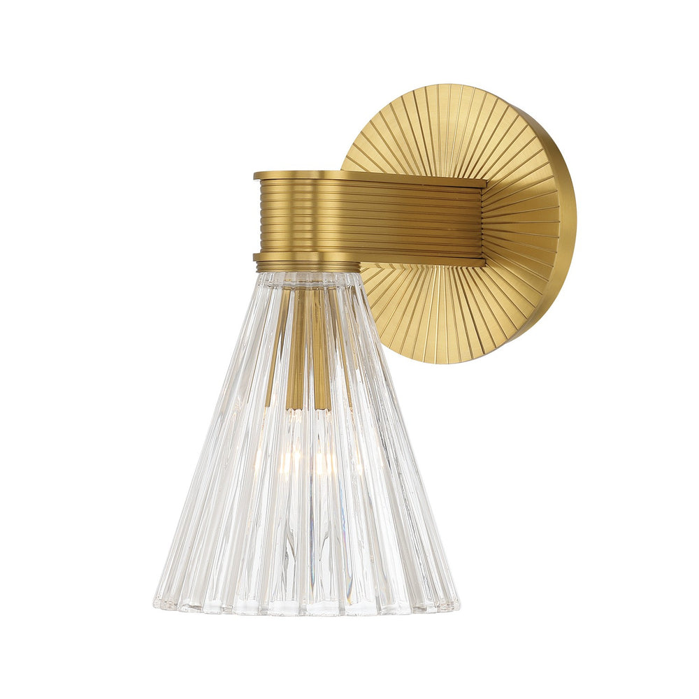 Crystorama - One Light Wall Sconce - Lotus - Luxe Gold- Union Lighting Luminaires Decor