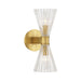 Crystorama - Two Light Wall Sconce - Lotus - Luxe Gold- Union Lighting Luminaires Decor