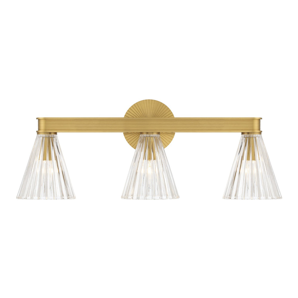 Crystorama - Three Light Bath - Lotus - Luxe Gold- Union Lighting Luminaires Decor