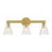 Crystorama - Three Light Bath - Lotus - Luxe Gold- Union Lighting Luminaires Decor