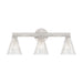 Crystorama - Three Light Bath - Lotus - Polished Nickel- Union Lighting Luminaires Decor