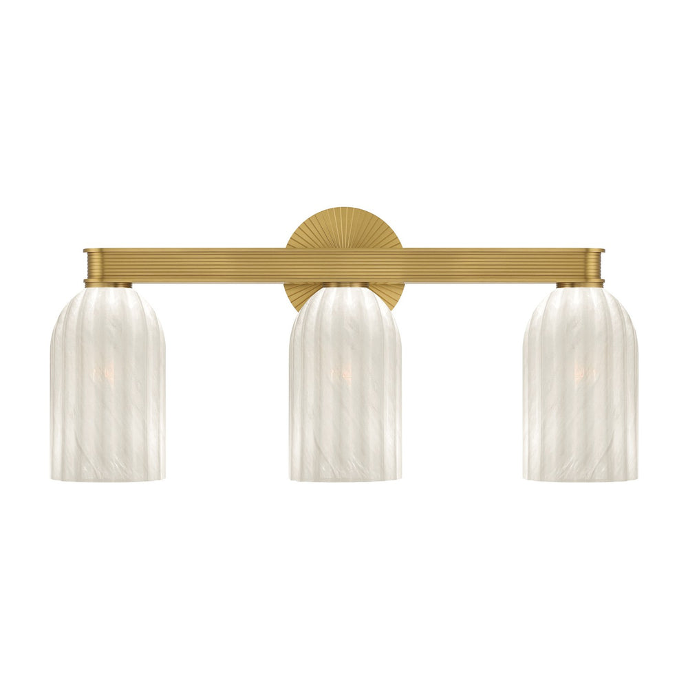 Crystorama - Three Light Bath - Lotus - Luxe Gold- Union Lighting Luminaires Decor