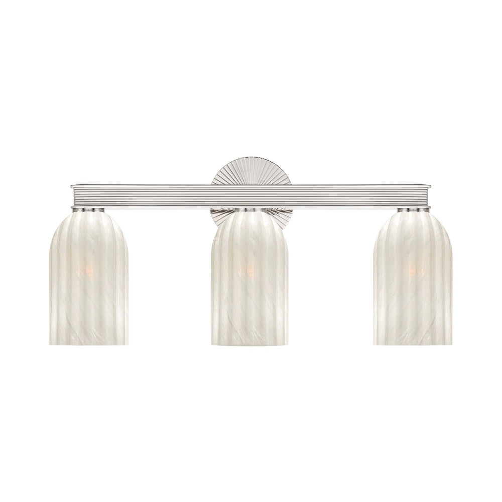Crystorama - Three Light Bath - Lotus - Polished Nickel- Union Lighting Luminaires Decor