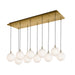 Kuzco Canada - LED Pendant - Bolla - Brushed Gold/Opal Glass- Union Lighting Luminaires Decor