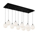 Kuzco Canada - LED Pendant - Bolla - Black/Opal Glass- Union Lighting Luminaires Decor