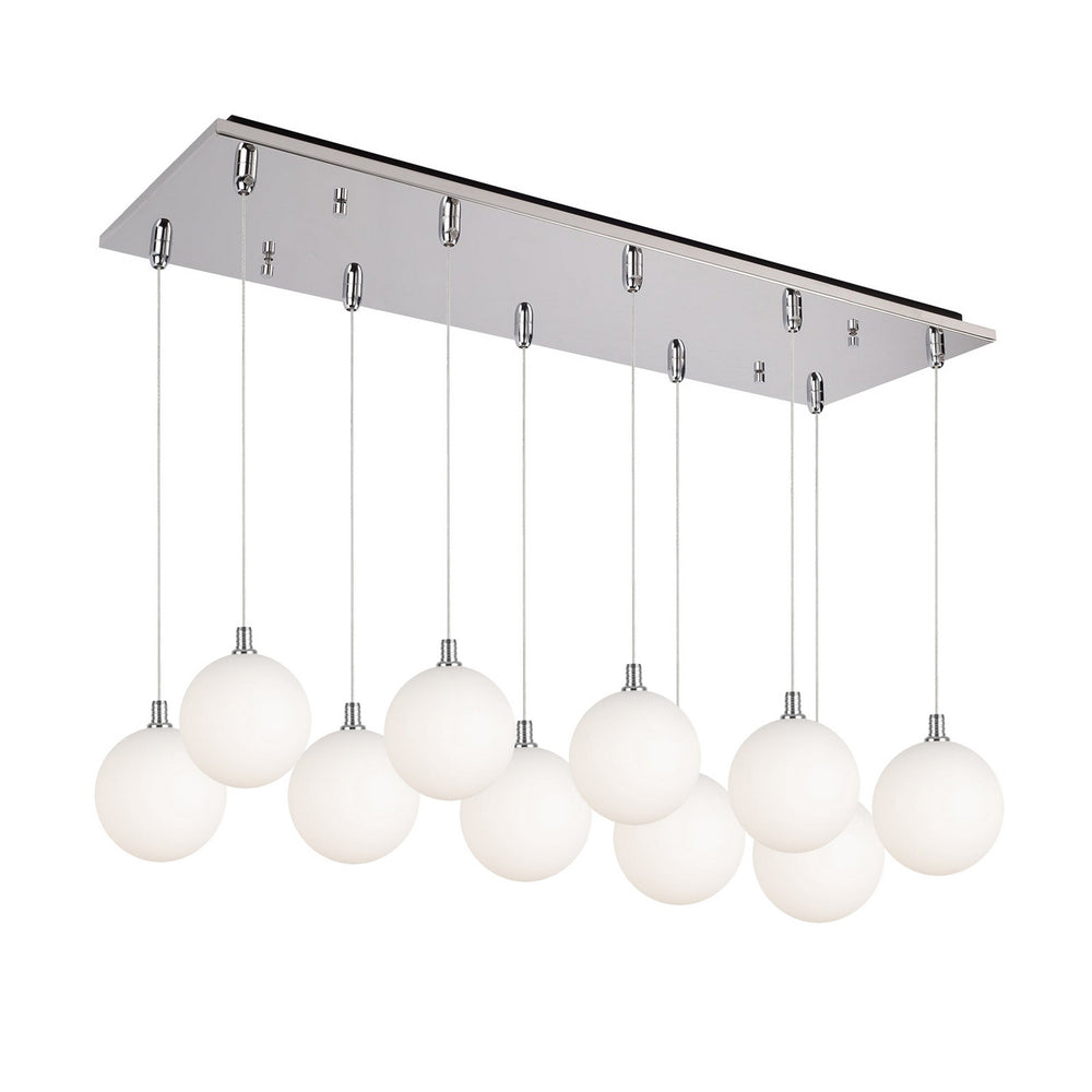 Kuzco Canada - LED Pendant - Bolla - Chrome/Opal Glass- Union Lighting Luminaires Decor