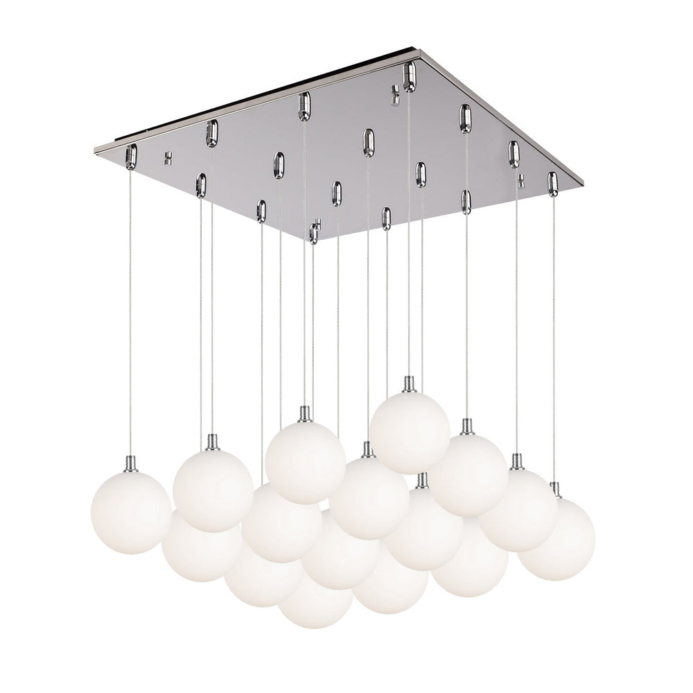 Kuzco Canada - LED Pendant - Bolla - Chrome/Opal Glass- Union Lighting Luminaires Decor