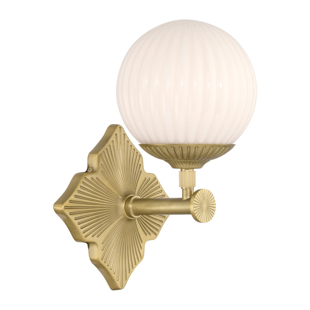 Crystorama - One Light Wall Sconce - Orly - Aged Brass- Union Lighting Luminaires Decor