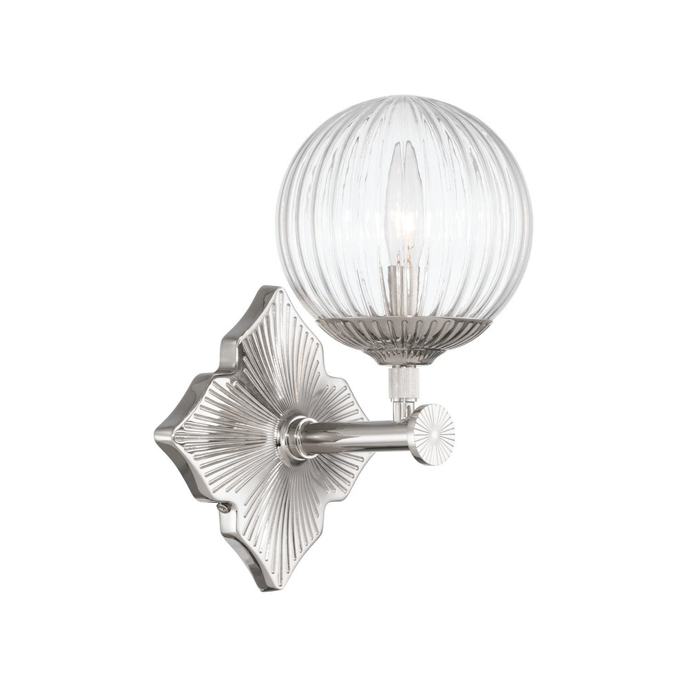 Crystorama - One Light Wall Sconce - Orly - Polished Nickel- Union Lighting Luminaires Decor