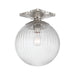 Crystorama - One Light Semi Flush Mount - Orly - Polished Nickel- Union Lighting Luminaires Decor