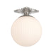 Crystorama - One Light Semi Flush Mount - Orly - Polished Nickel- Union Lighting Luminaires Decor