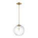 Crystorama - One Light Pendant - Orly - Aged Brass- Union Lighting Luminaires Decor