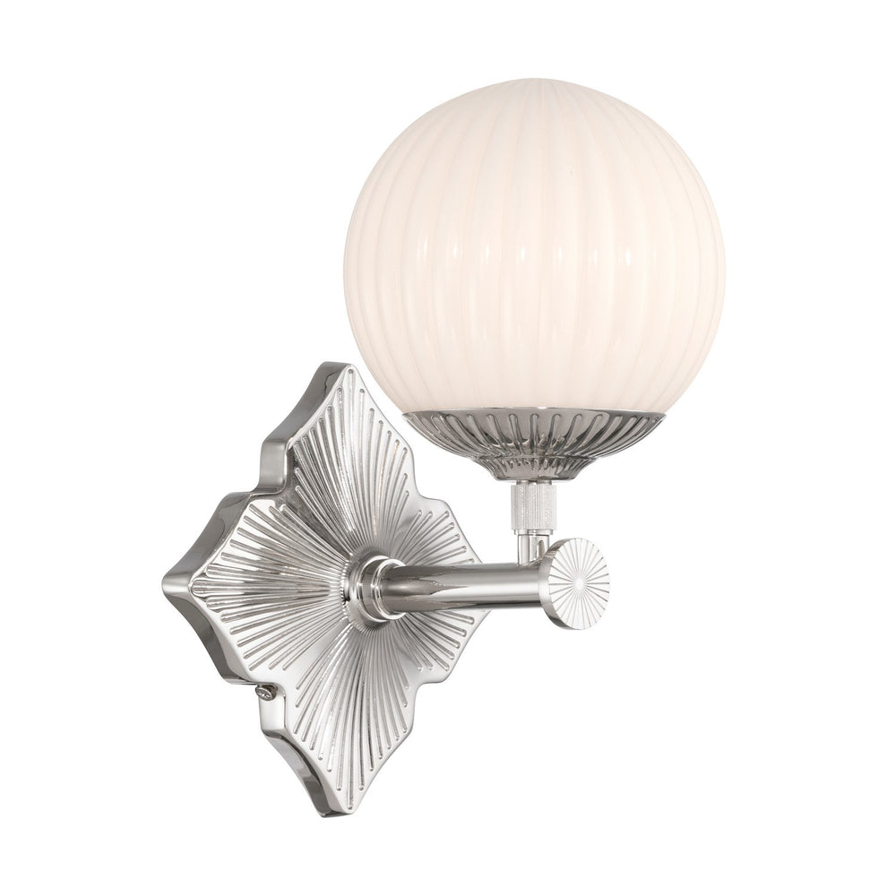 Crystorama - One Light Wall Sconce - Orly - Polished Nickel- Union Lighting Luminaires Decor