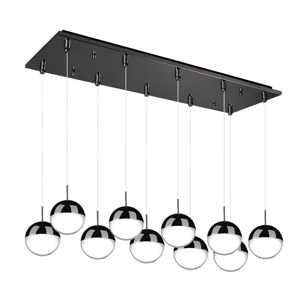 Kuzco Canada - LED Pendant - Pluto - Black Chrome- Union Lighting Luminaires Decor