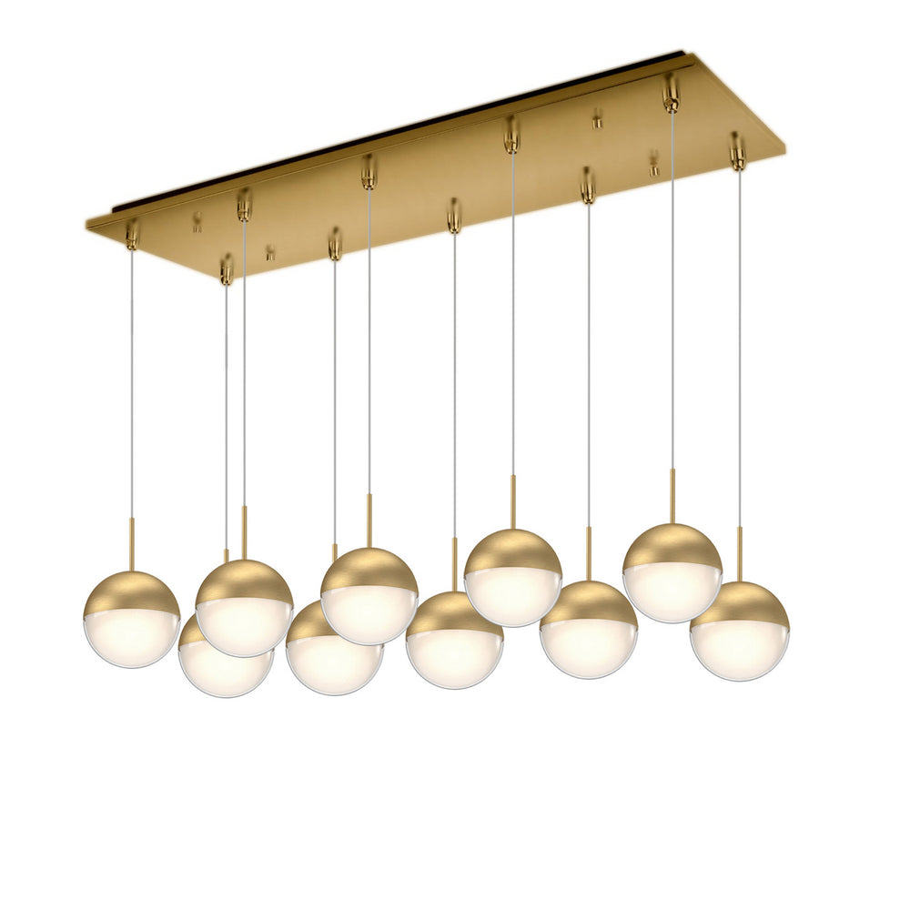 Kuzco Canada - LED Pendant - Pluto - Brushed Gold- Union Lighting Luminaires Decor