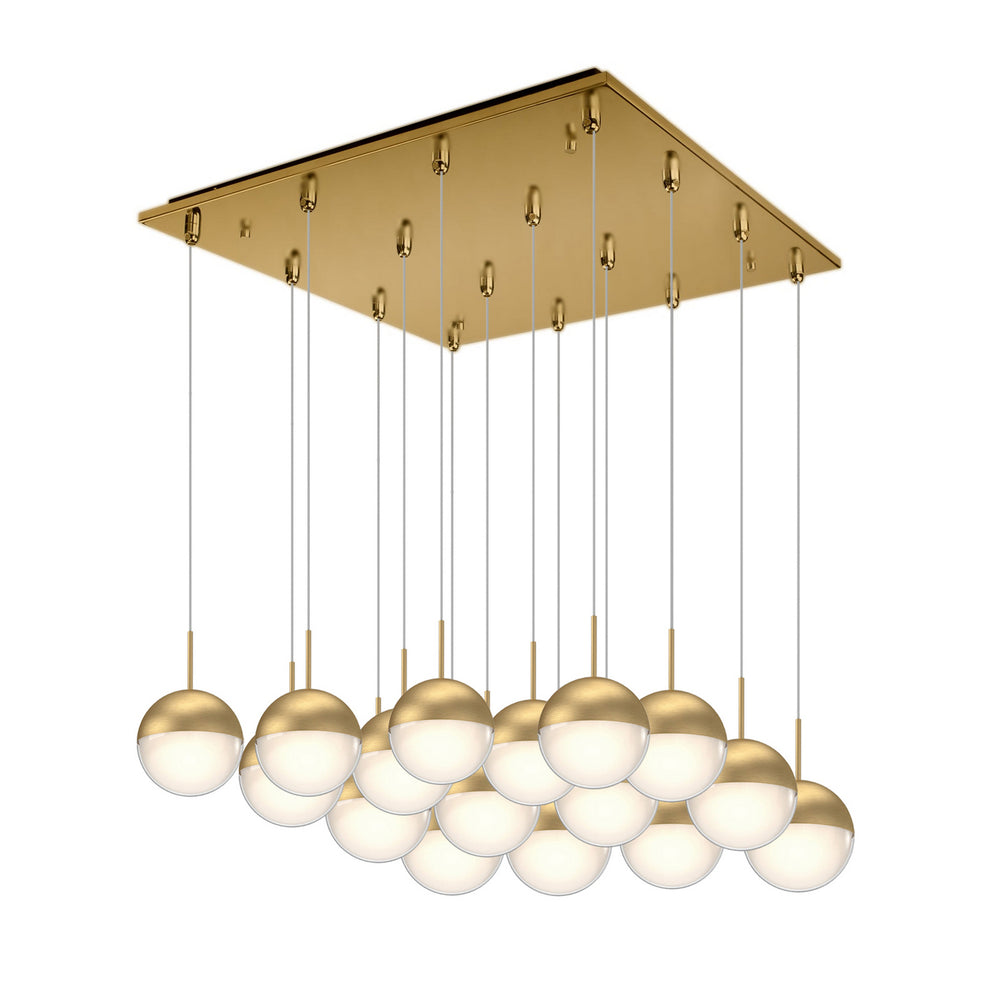 Kuzco Canada - LED Pendant - Pluto - Brushed Gold- Union Lighting Luminaires Decor