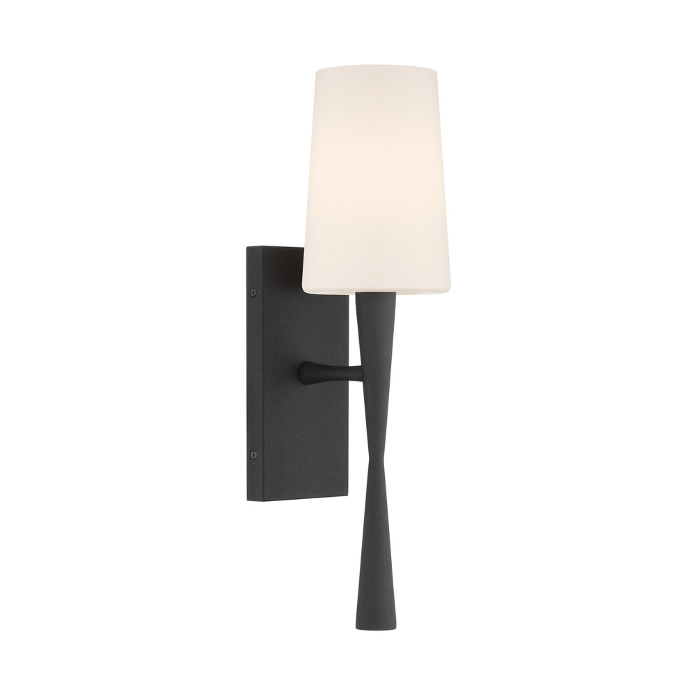 Crystorama - One Light Wall Sconce - Trenton - Black Forged- Union Lighting Luminaires Decor