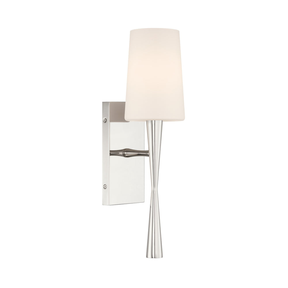Crystorama - One Light Wall Sconce - Trenton - Polished Nickel- Union Lighting Luminaires Decor