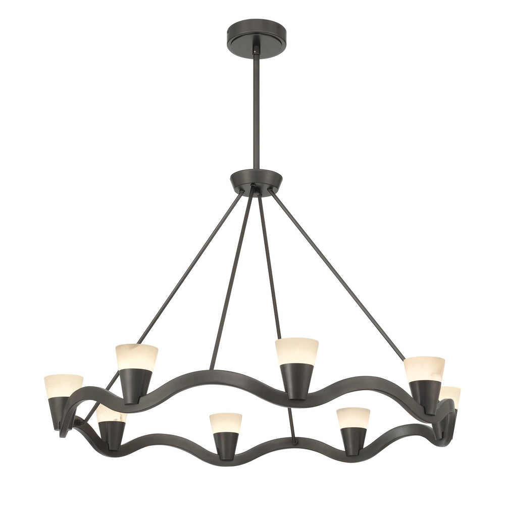 Crystorama - LED Chandelier - Vance - Bronze Noir- Union Lighting Luminaires Decor