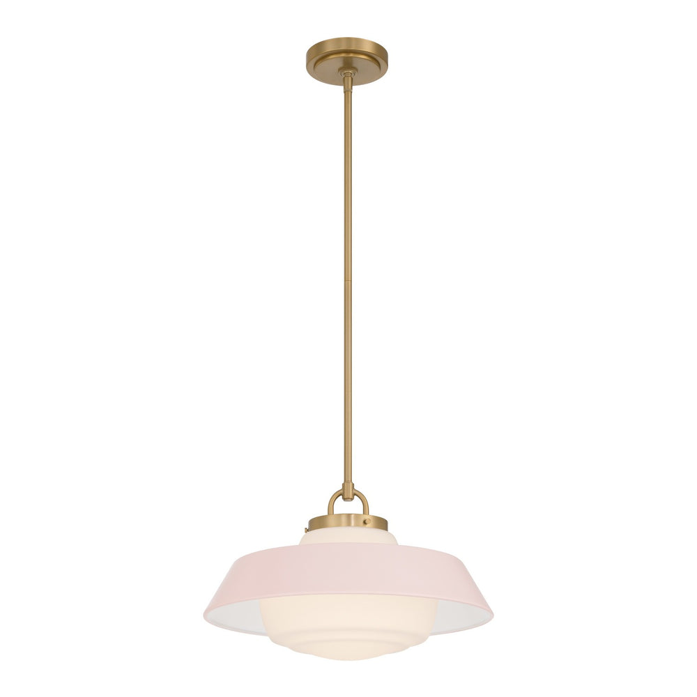 Crystorama - One Light Pendant - Xander - Vibrant Gold- Union Lighting Luminaires Decor