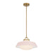 Crystorama - One Light Pendant - Xander - Vibrant Gold- Union Lighting Luminaires Decor