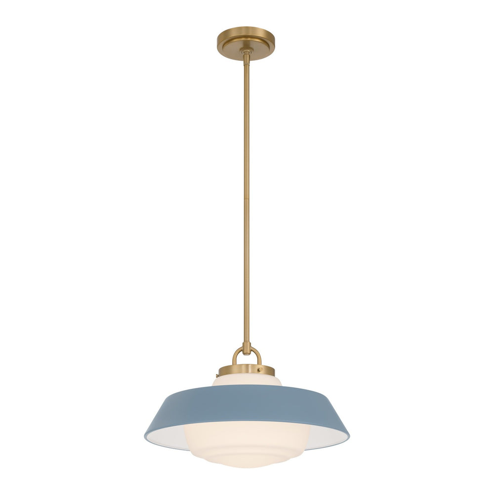 Crystorama - One Light Pendant - Xander - Vibrant Gold- Union Lighting Luminaires Decor