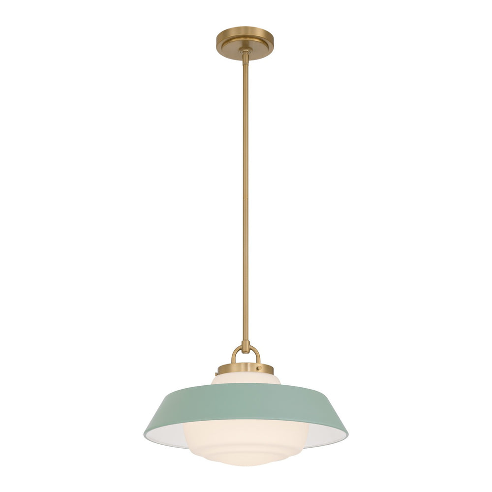 Crystorama - One Light Pendant - Xander - Vibrant Gold- Union Lighting Luminaires Decor