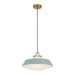 Crystorama - One Light Pendant - Xander - Vibrant Gold- Union Lighting Luminaires Decor