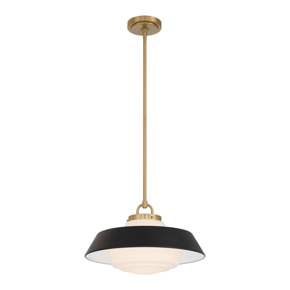 Crystorama - One Light Pendant - Xander - Vibrant Gold- Union Lighting Luminaires Decor