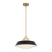 Crystorama - One Light Pendant - Xander - Vibrant Gold- Union Lighting Luminaires Decor