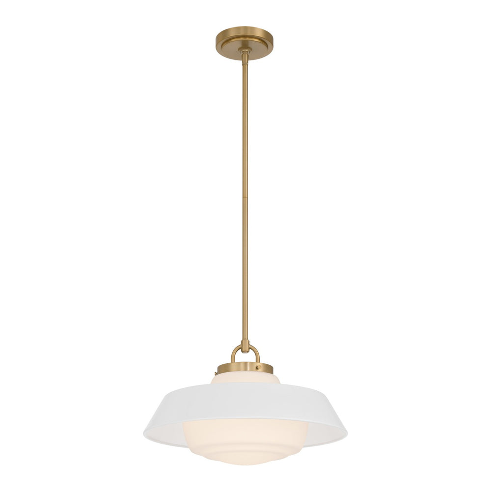 Crystorama - One Light Pendant - Xander - Vibrant Gold- Union Lighting Luminaires Decor
