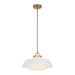 Crystorama - One Light Pendant - Xander - Vibrant Gold- Union Lighting Luminaires Decor
