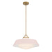 Crystorama - Three Light Pendant - Xander - Vibrant Gold- Union Lighting Luminaires Decor