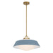 Crystorama - Three Light Pendant - Xander - Vibrant Gold- Union Lighting Luminaires Decor