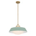 Crystorama - Three Light Pendant - Xander - Vibrant Gold- Union Lighting Luminaires Decor