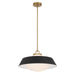 Crystorama - Three Light Pendant - Xander - Vibrant Gold- Union Lighting Luminaires Decor