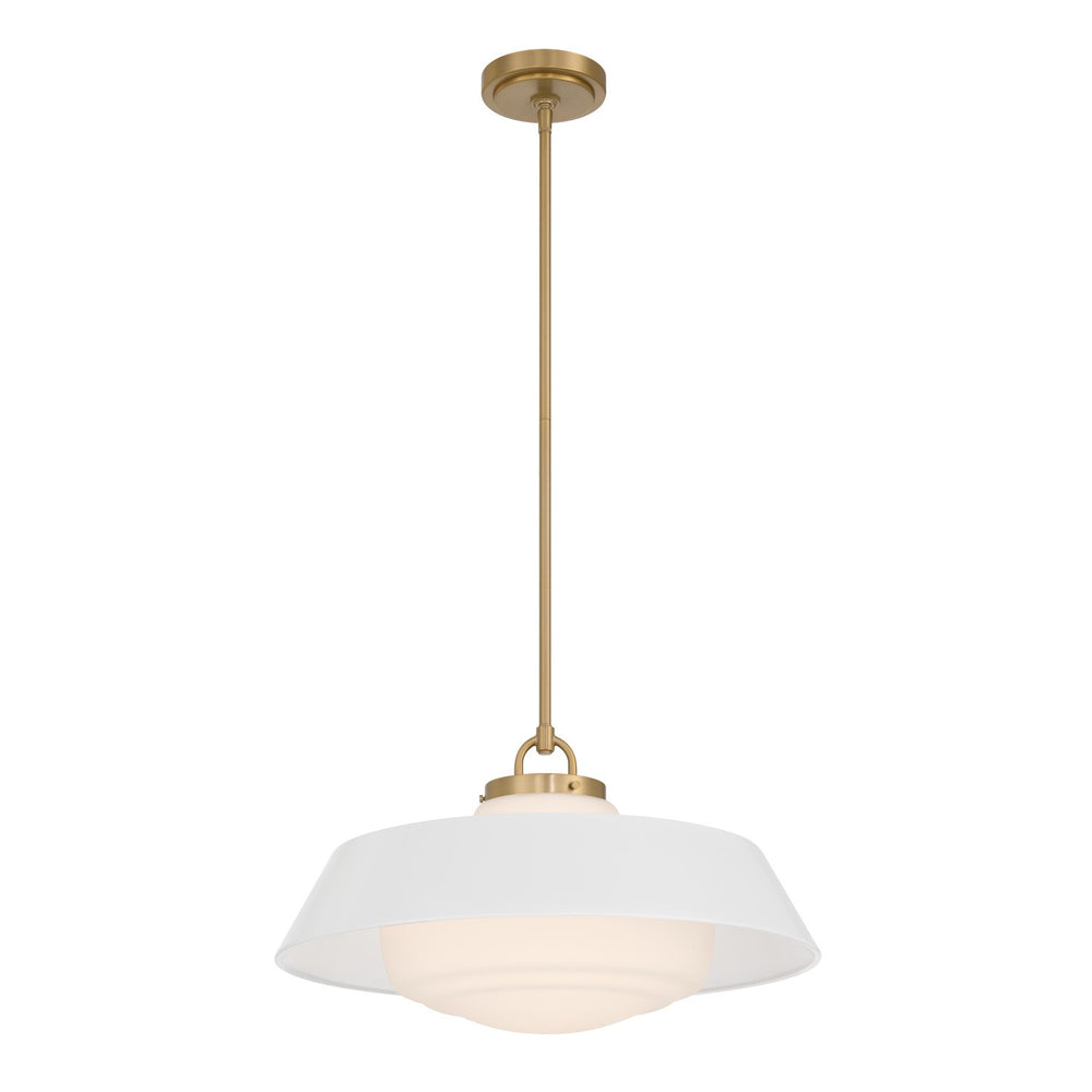 Crystorama - Three Light Pendant - Xander - Vibrant Gold- Union Lighting Luminaires Decor