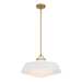 Crystorama - Three Light Pendant - Xander - Vibrant Gold- Union Lighting Luminaires Decor