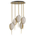 Studio M - LED Pendant - Locket - Natural Aged Brass- Union Lighting Luminaires Decor
