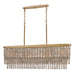 Fredrick Ramond Canada - LED Linear Pendant - Rubina - Burnished Gold- Union Lighting Luminaires Decor