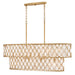 Fredrick Ramond Canada - LED Linear Pendant - Estie - Piastra Gold- Union Lighting Luminaires Decor