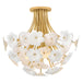 Fredrick Ramond Canada - LED Semi Flush Mount - Marianne - Deluxe Gold- Union Lighting Luminaires Decor