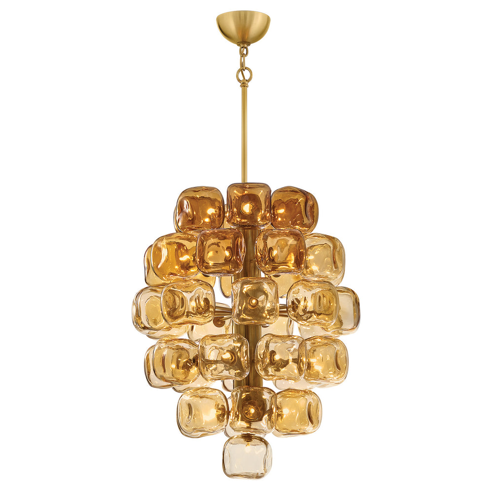 Fredrick Ramond Canada - LED Chandelier - Perriand - Unlacquered Brass- Union Lighting Luminaires Decor