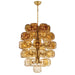 Fredrick Ramond Canada - LED Chandelier - Perriand - Unlacquered Brass- Union Lighting Luminaires Decor